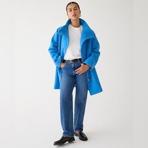 J Crew PINK Villa coat in Italian stadium-cloth BA539